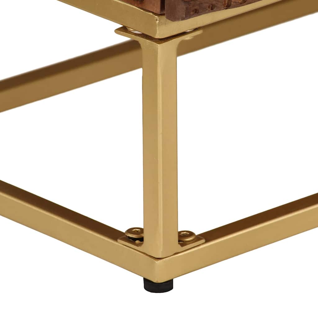 vidaXL Συρταριέρα 55 x 30 x 76 εκ. από Μασίφ Ξύλο Μάνγκο & Σίδηρο
