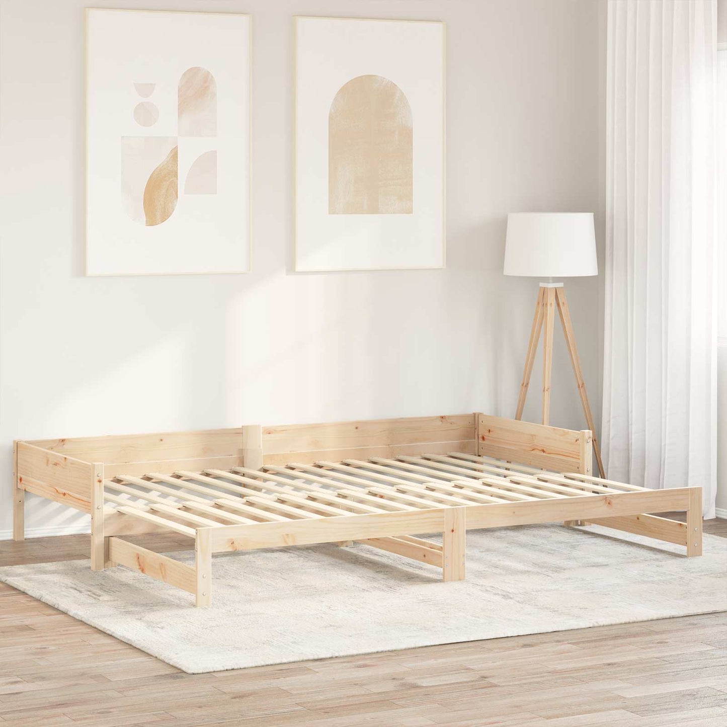 vidaXL Ξύλινη Πλάκα Κρεβατιού 32 τμχ. Φυσικό 90 x 6 x 1,3 εκ