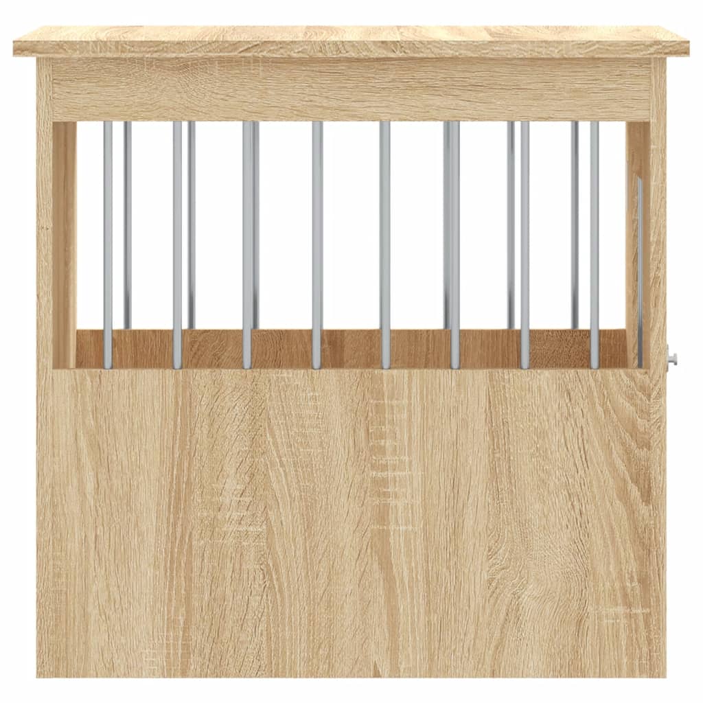 vidaXL Κλουβί Σκύλου Sonoma Δρυς 45 x 62 x 59 εκ. Επεξεργ. Ξύλο