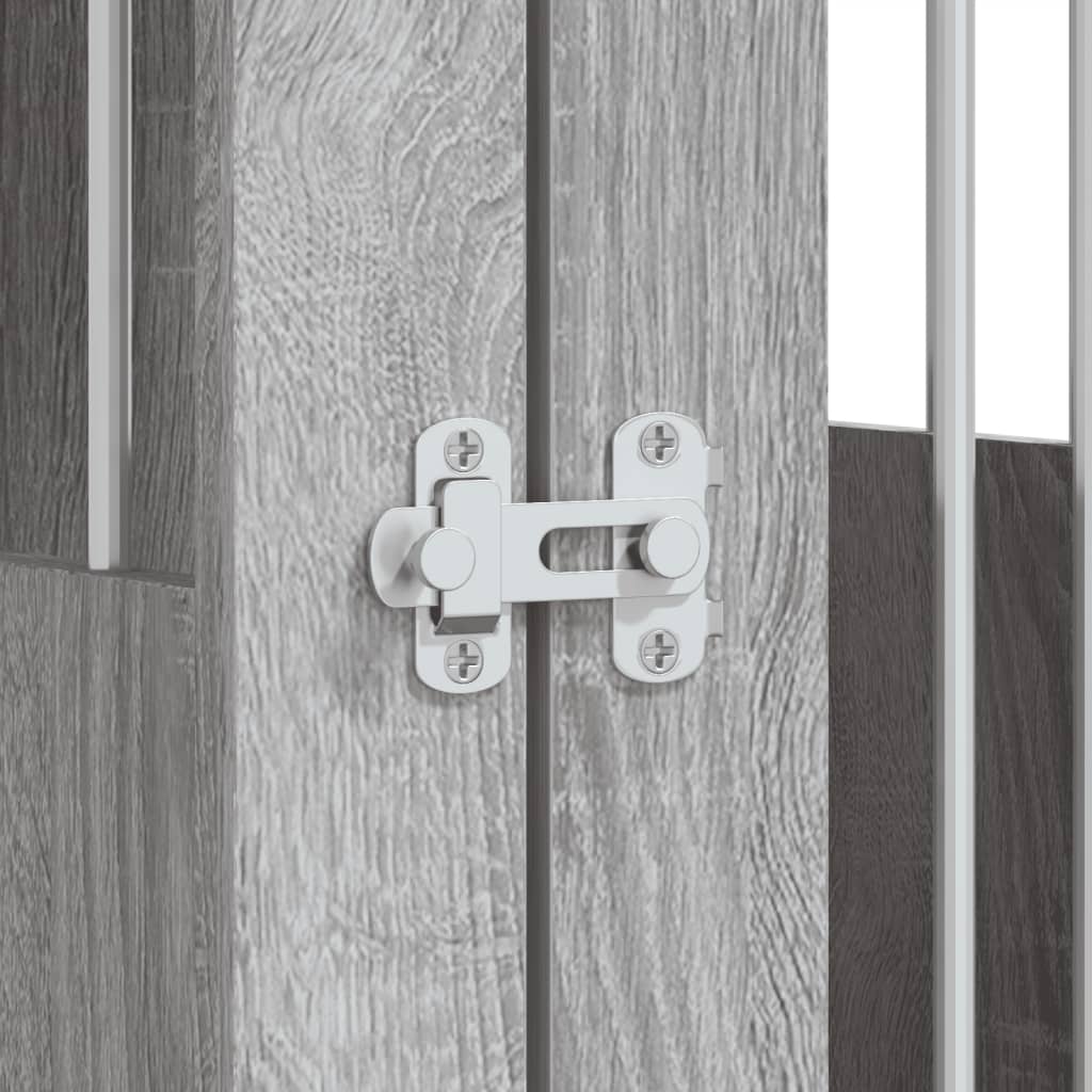 vidaXL Κλουβί Σκύλου Γκρι Sonoma 45x62x59 εκ. από Επεξεργ. Ξύλο