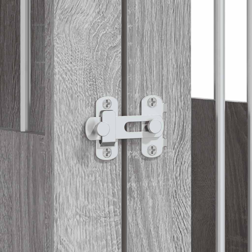 vidaXL Κλουβί Σκύλου Γκρι Sonoma 55x80x68 εκ. από Επεξεργ. Ξύλο