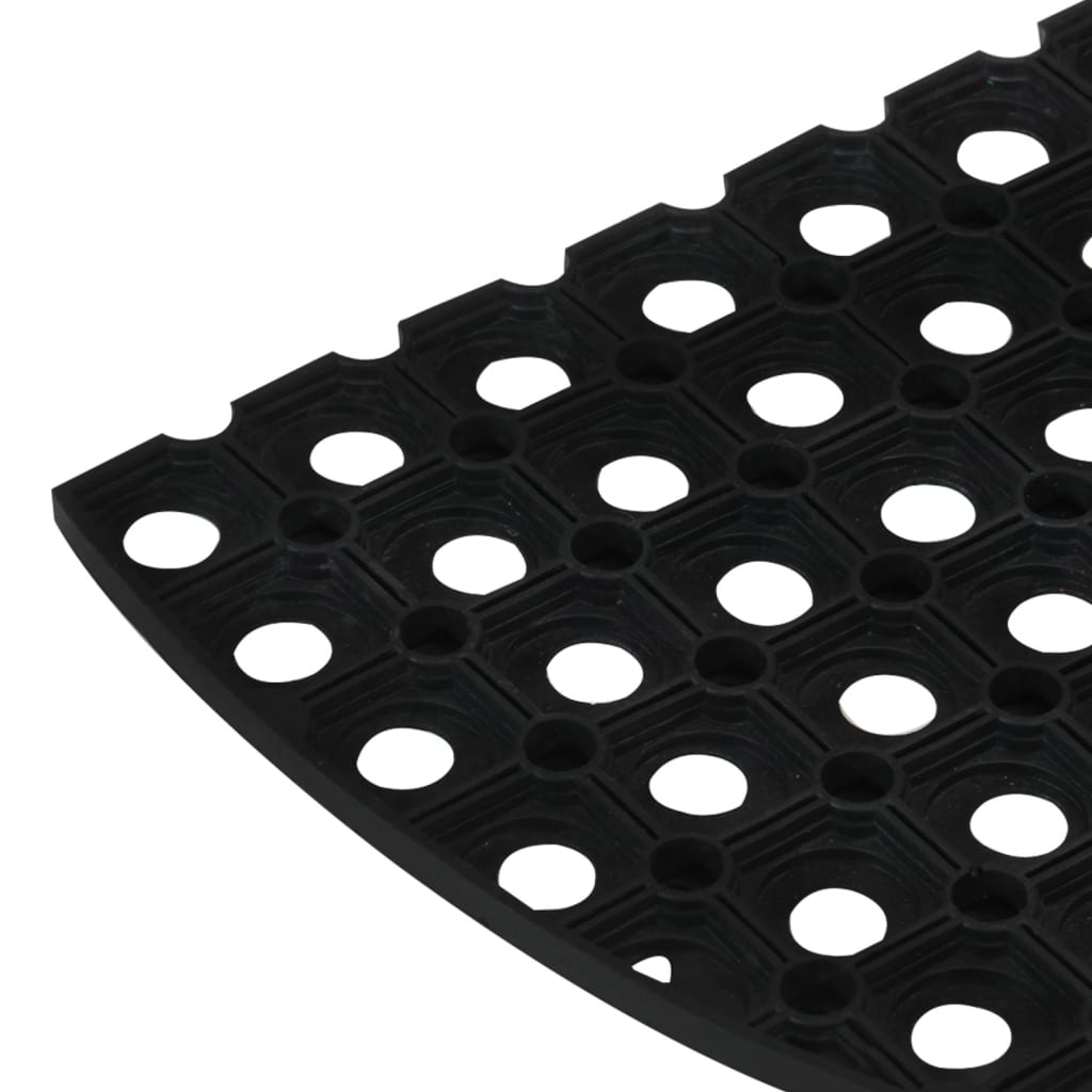 vidaXL Πατάκι Εισόδου Ημικυκλικό 45 x 75 εκ. Καουτσούκ