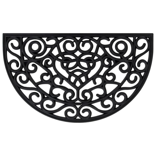 vidaXL Πατάκι Εισόδου Ημικυκλικό 45 x 75 εκ. Καουτσούκ