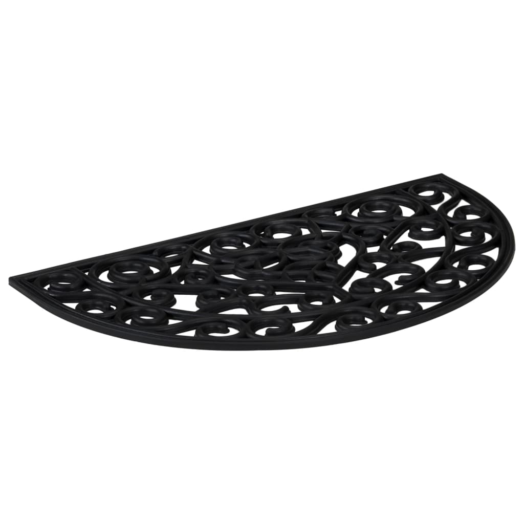 vidaXL Πατάκι Εισόδου Ημικυκλικό 45 x 75 εκ. Καουτσούκ