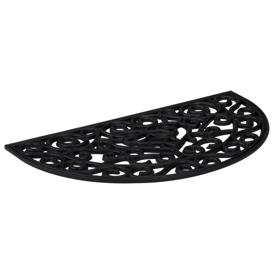 vidaXL Πατάκι Εισόδου Ημικυκλικό 45 x 75 εκ. Καουτσούκ