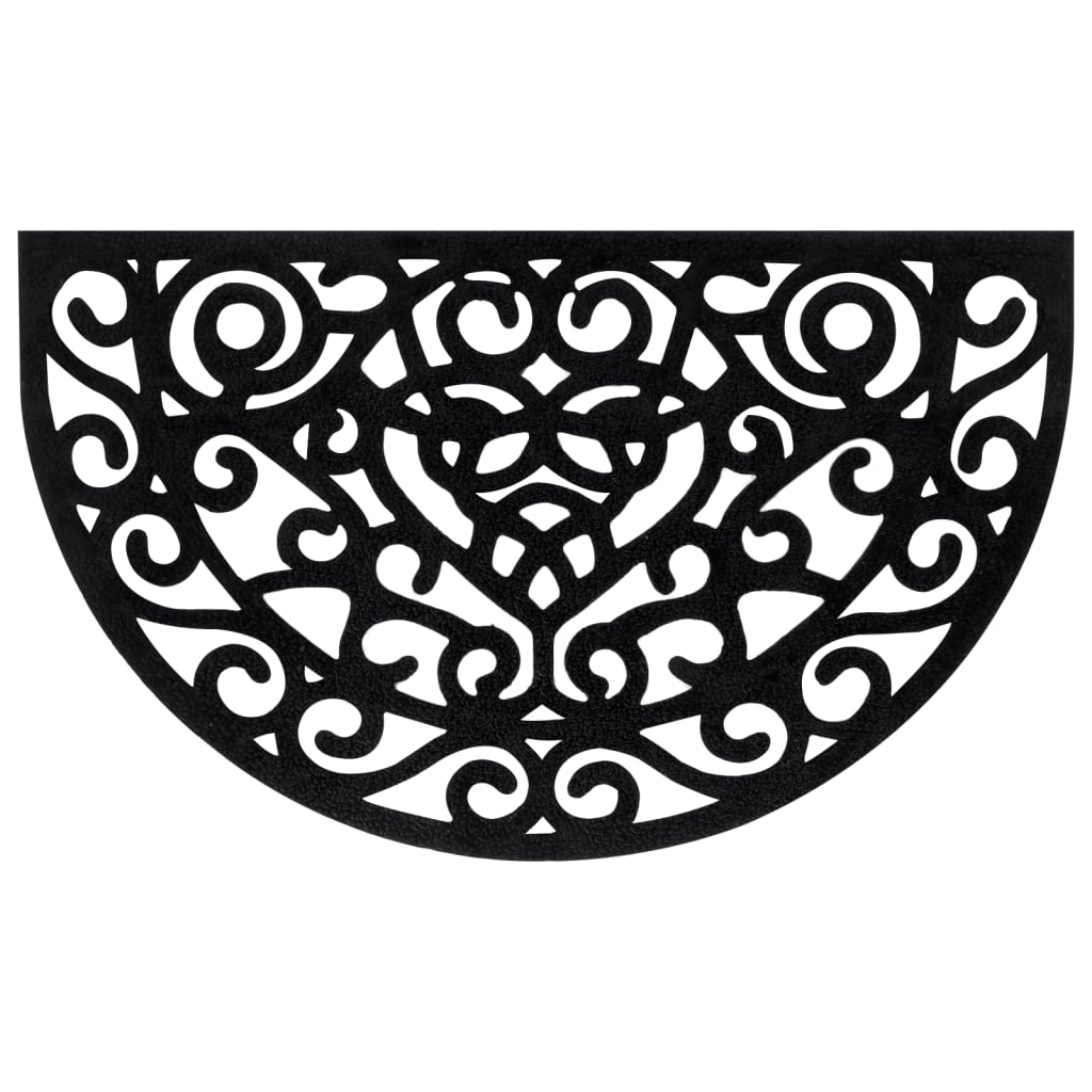 vidaXL Πατάκι Εισόδου Ημικυκλικό 45 x 75 εκ. Καουτσούκ