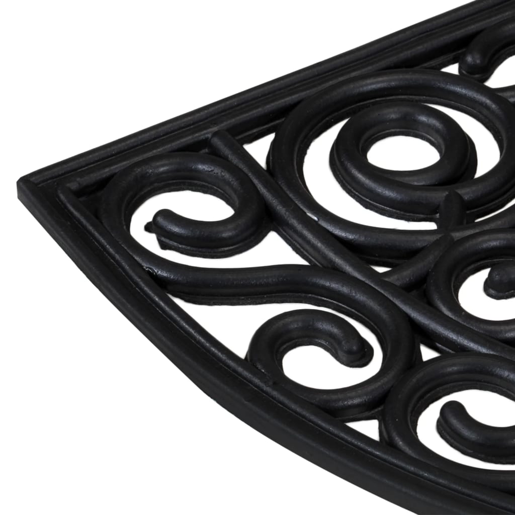 vidaXL Πατάκι Εισόδου Ημικυκλικό 45 x 75 εκ. Καουτσούκ