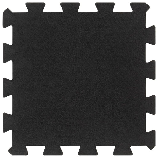 vidaXL Δάπεδο Προστασίας Παζλ 9 τεμ. Μαύρο 16 χιλ. 30x30 εκ. Καουτσουκ
