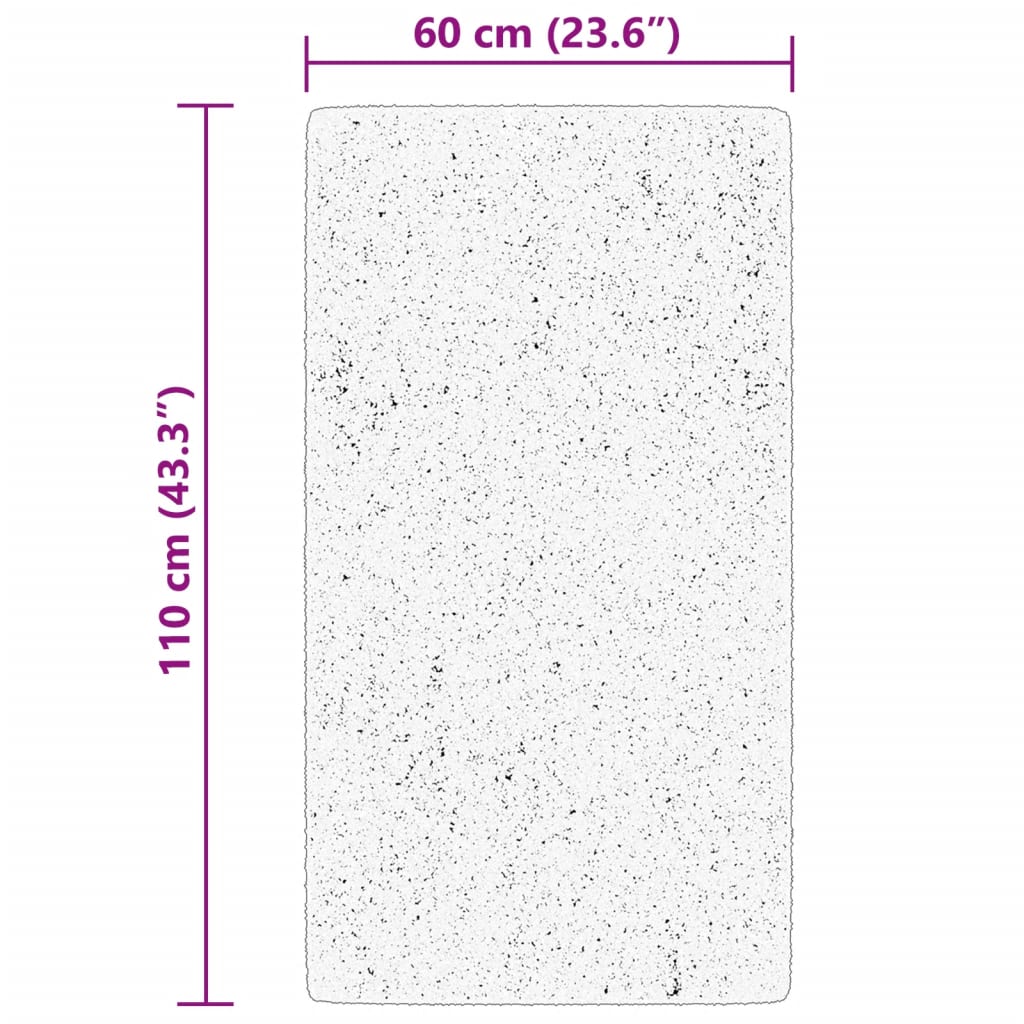 vidaXL Χαλί HUARTE με Κοντό Πέλος Μαλακό/ Πλενόμενο Μπεζ 60 x 110 εκ.