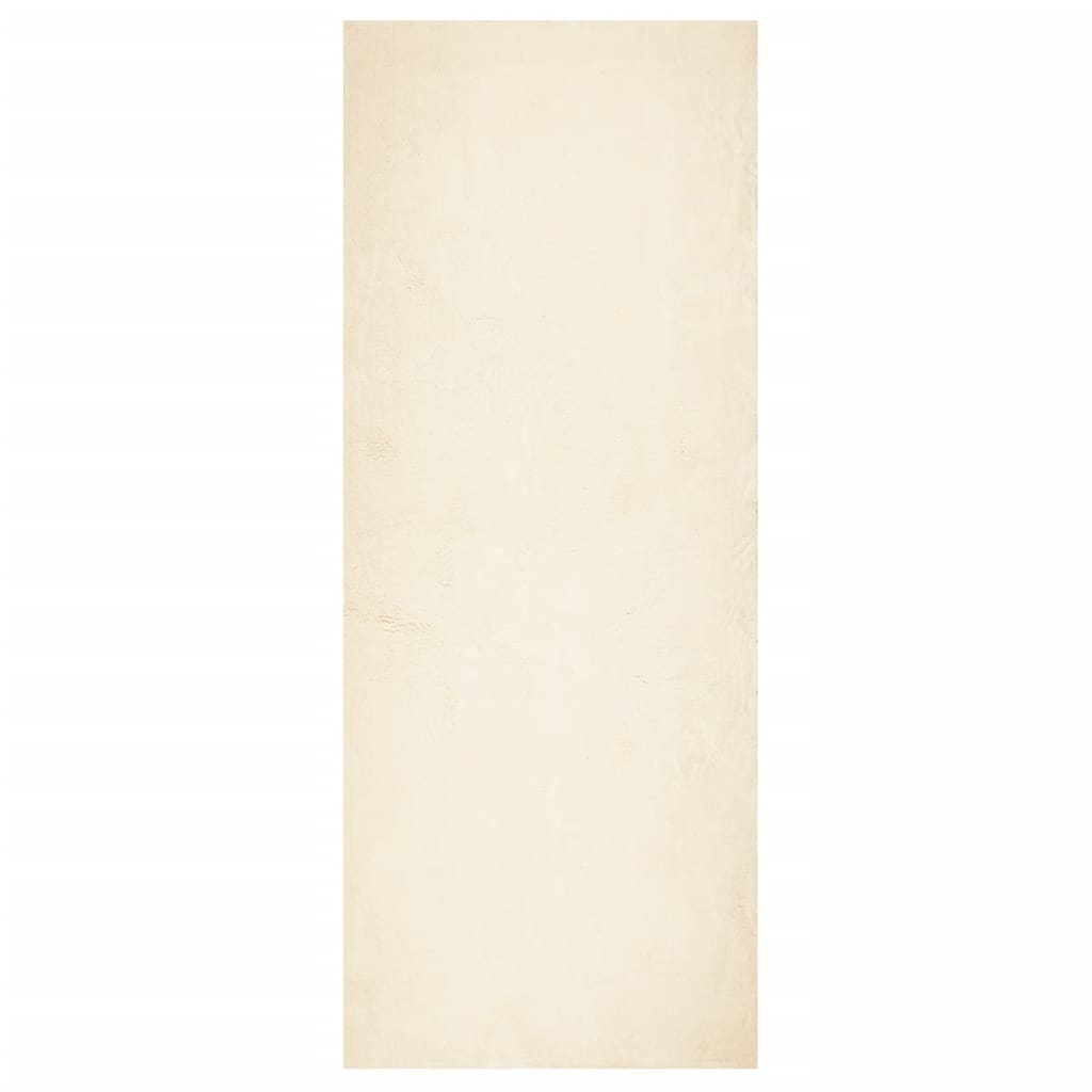 vidaXL Χαλί HUARTE με Κοντό Πέλος Μαλακό/ Πλενόμενο Κρεμ 80x200 εκ.