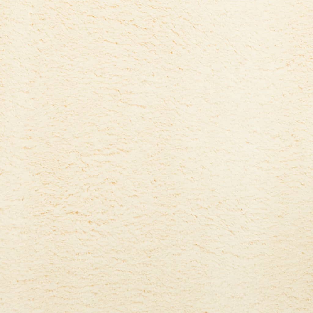 vidaXL Χαλί HUARTE με Κοντό Πέλος Μαλακό/ Πλενόμενο Κρεμ 120x120 εκ.