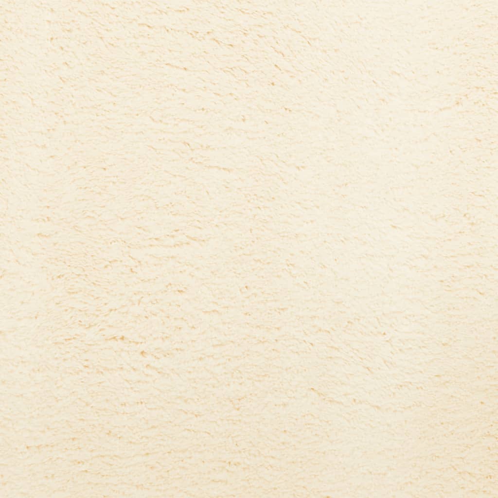 vidaXL Χαλί με Κοντό Πέλος Μαλακό και Πλενόμενο Κρεμ 160x230 εκ.