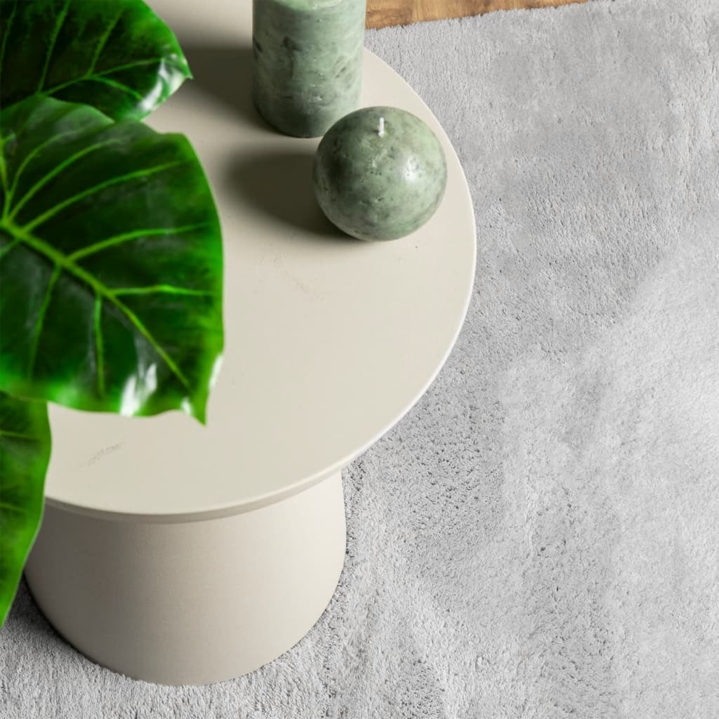 vidaXL Χαλί HUARTE με Κοντό Πέλος Μαλακό/ Πλενόμενο Γκρι 120x120 εκ.