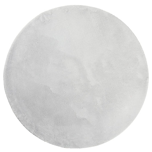 vidaXL Χαλί HUARTE με Κοντό Πέλος Μαλακό/ Πλενόμενο Γκρι Ø 120 εκ.