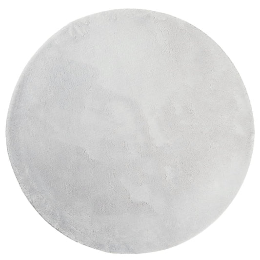 vidaXL Χαλί HUARTE με Κοντό Πέλος Μαλακό/ Πλενόμενο Γκρι Ø 160 εκ.