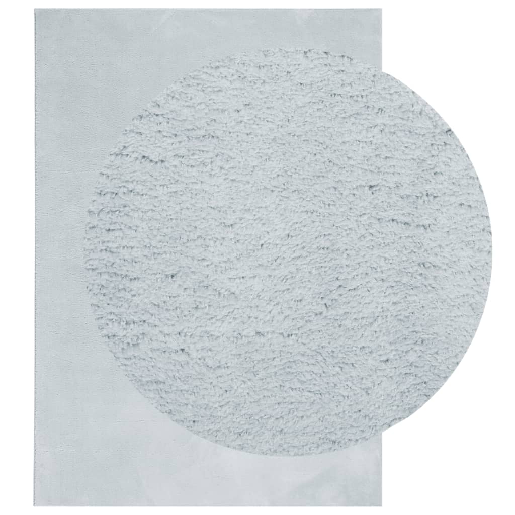 vidaXL Χαλί HUARTE με Κοντό Πέλος Μαλακό/ Πλενόμενο Μπλε 120x170 εκ.