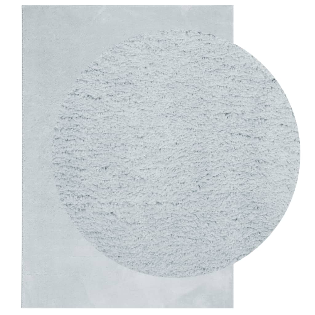 vidaXL Χαλί HUARTE με Κοντό Πέλος Μαλακό/ Πλενόμενο Μπλε 140x200 εκ.