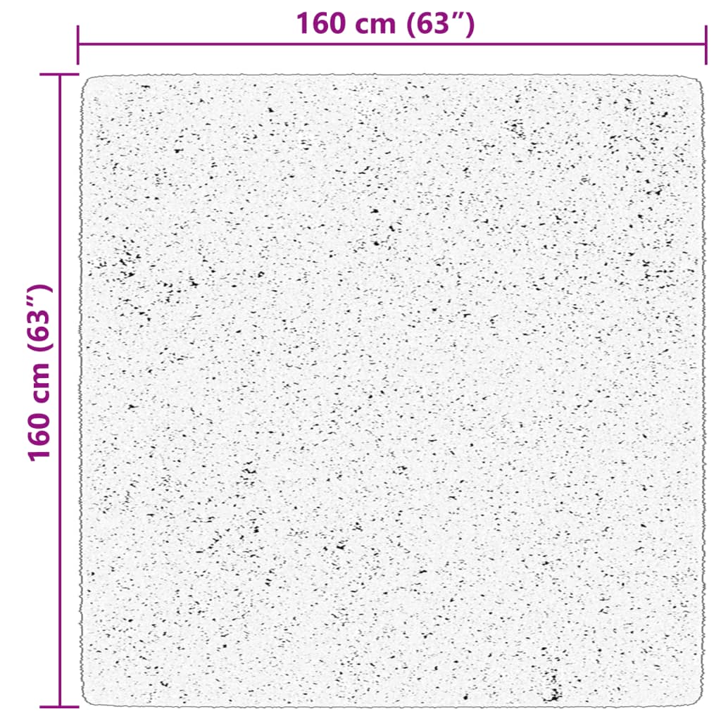 vidaXL Χαλί HUARTE με Κοντό Πέλος Μαλακό/ Πλενόμενο Μπλε 160 x 160 εκ.