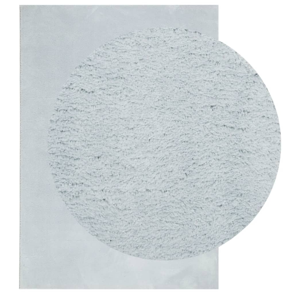 vidaXL Χαλί HUARTE με Κοντό Πέλος Μαλακό/ Πλενόμενο Μπλε 160 x 230 εκ.