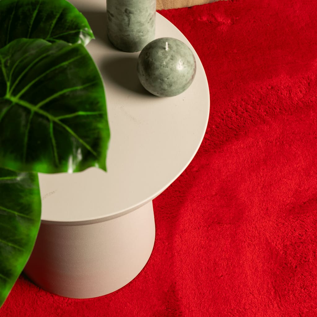 vidaXL Χαλί HUARTE με Κοντό Πέλος Μαλακό/ Πλενόμενο Κόκκινο 80x250 εκ.