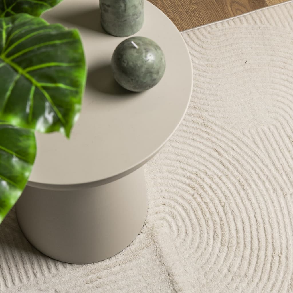 vidaXL Χαλί IZA με Κοντό Πέλος Σκανδιναβική Εμφάνιση Κρεμ 80x150 εκ.