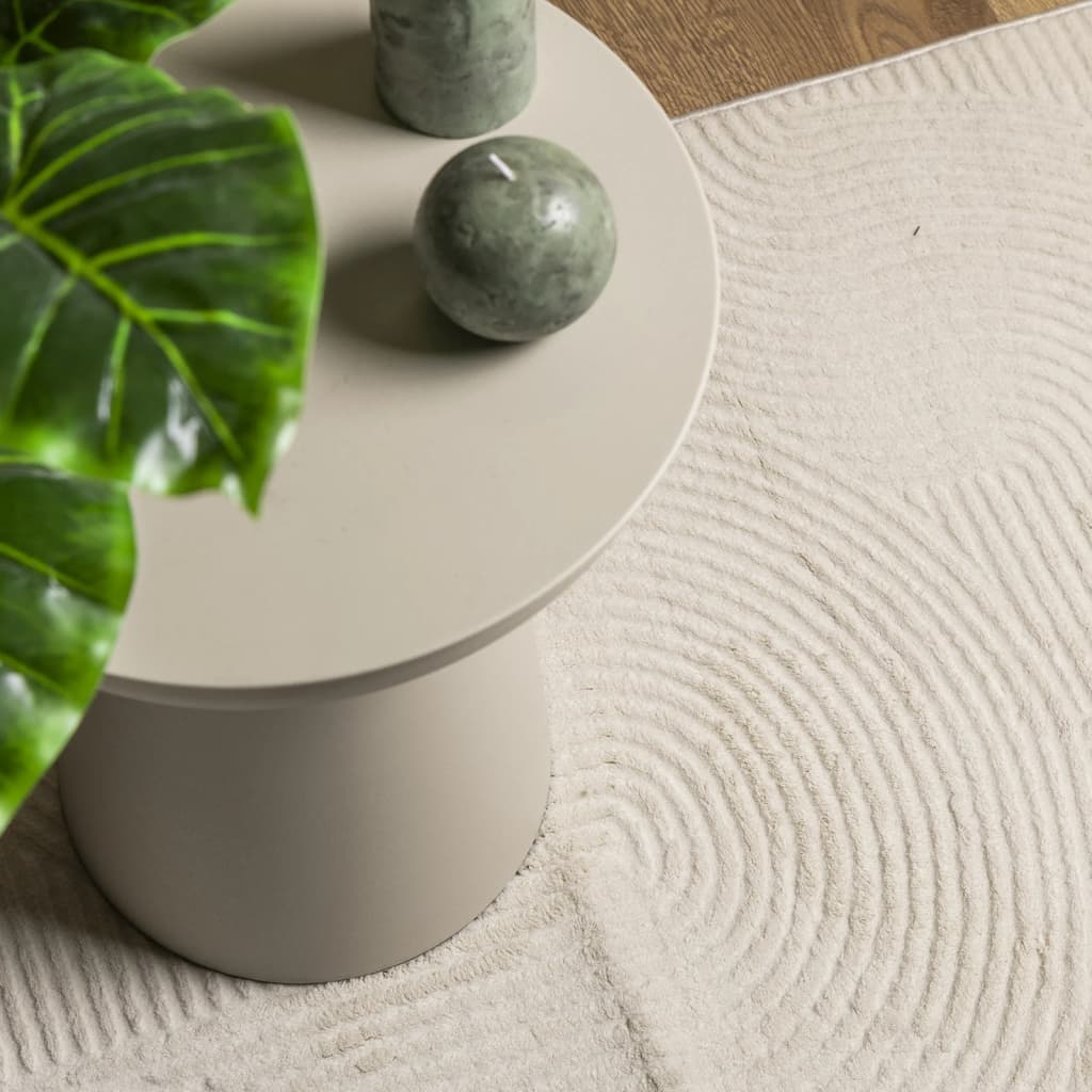 vidaXL Χαλί IZA με Κοντό Πέλος Σκανδιναβική Εμφάνιση Κρεμ 200x28 εκ.