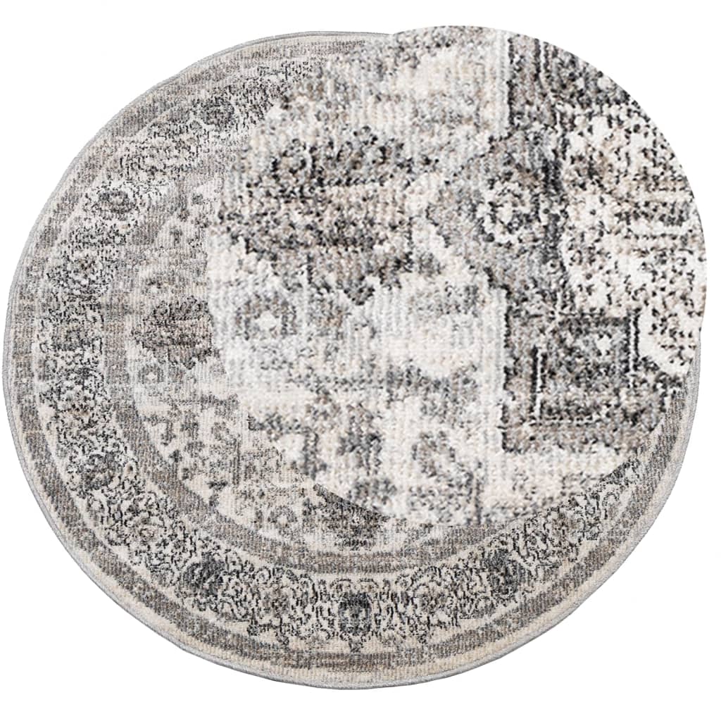 vidaXL Χαλί ARBIZU Vintage Σχέδιο Εσωτ. / Εξωτερ. Χώρου Ø 120 εκ.