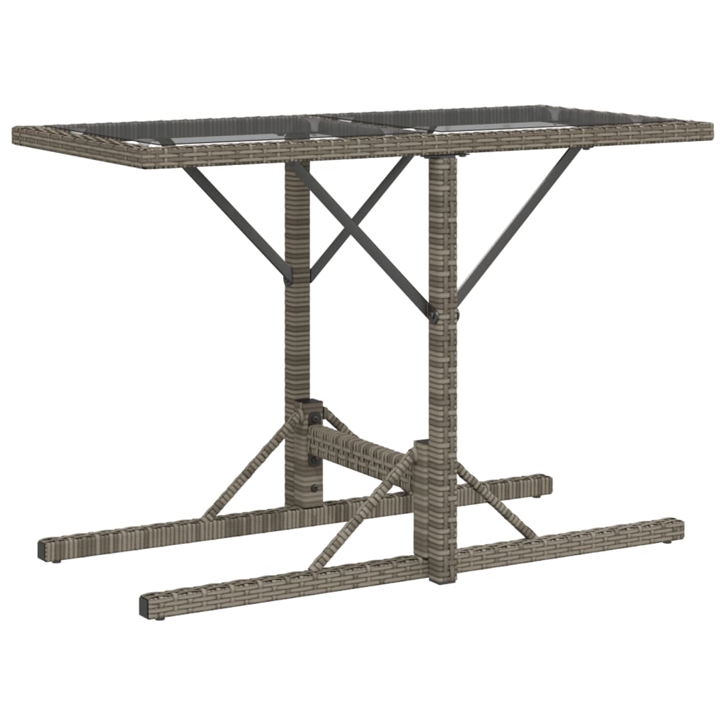 vidaXL Σετ Επίπλων Bistro 3 τεμ Γκρι Συνθετικό Ρατάν με Μαξιλάρια