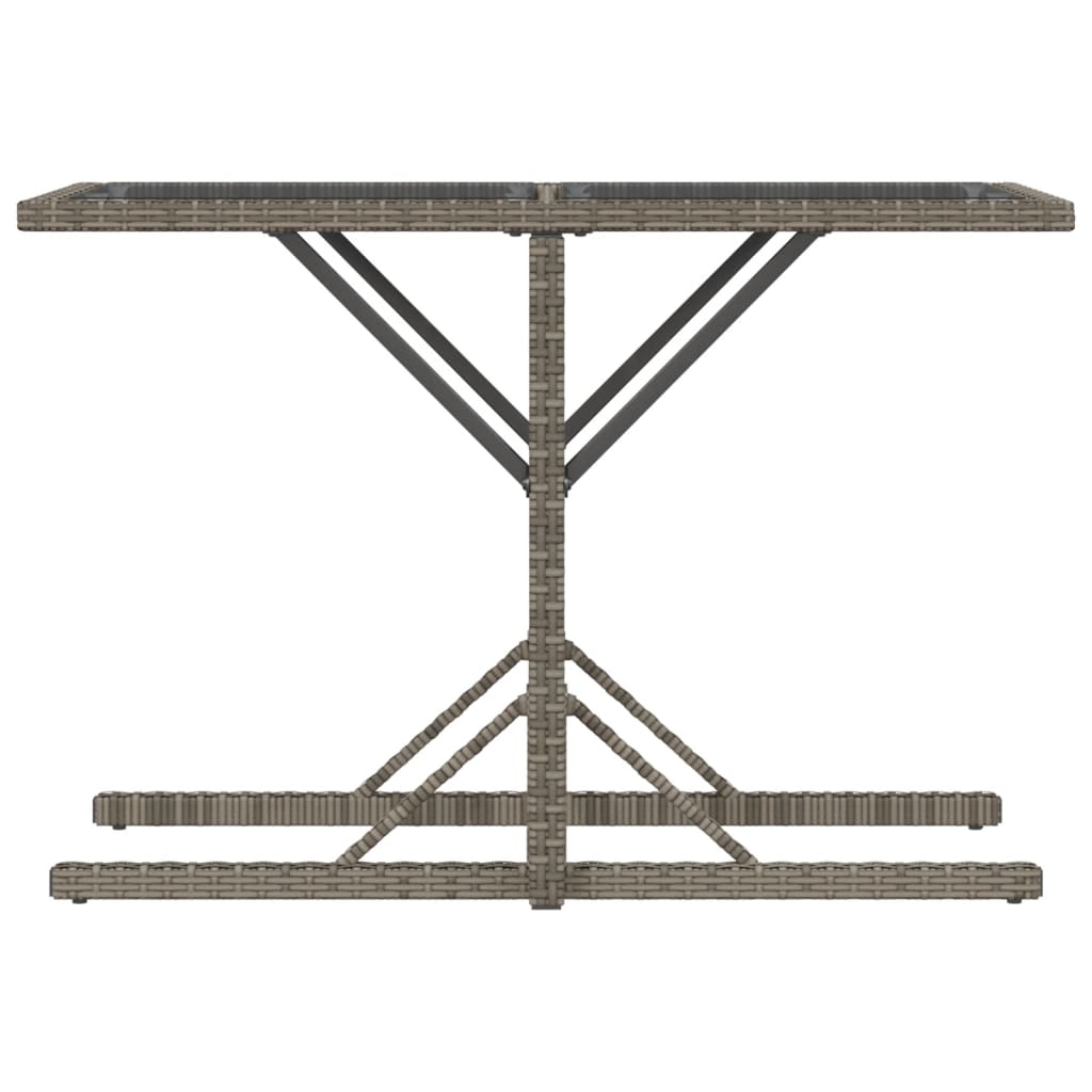 vidaXL Σετ Επίπλων Bistro 3 τεμ Γκρι Συνθετικό Ρατάν με Μαξιλάρια