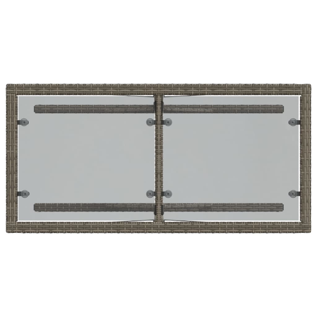 vidaXL Σετ Επίπλων Bistro 3 τεμ Γκρι Συνθετικό Ρατάν με Μαξιλάρια