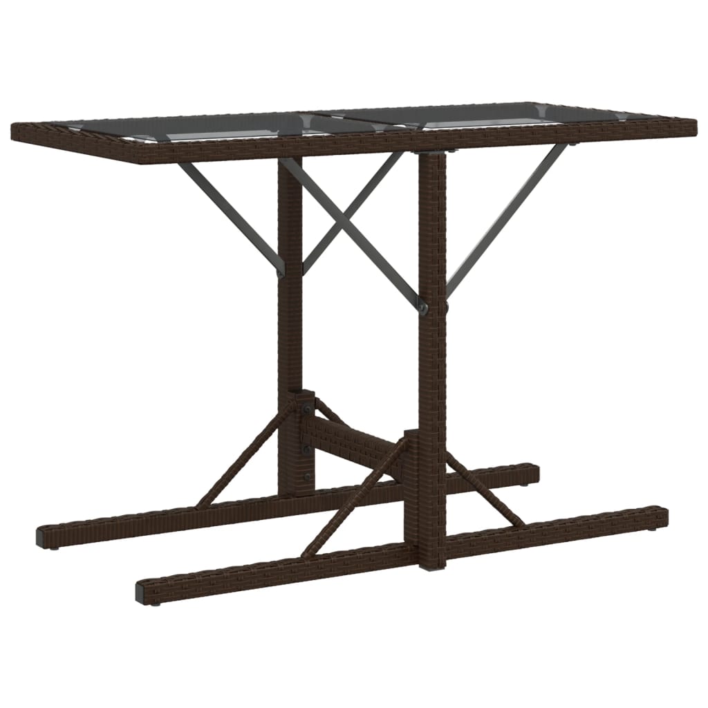 vidaXL Σετ Επίπλων Bistro 3 τεμ. Καφέ Συνθετικό Ρατάν με Μαξιλάρια