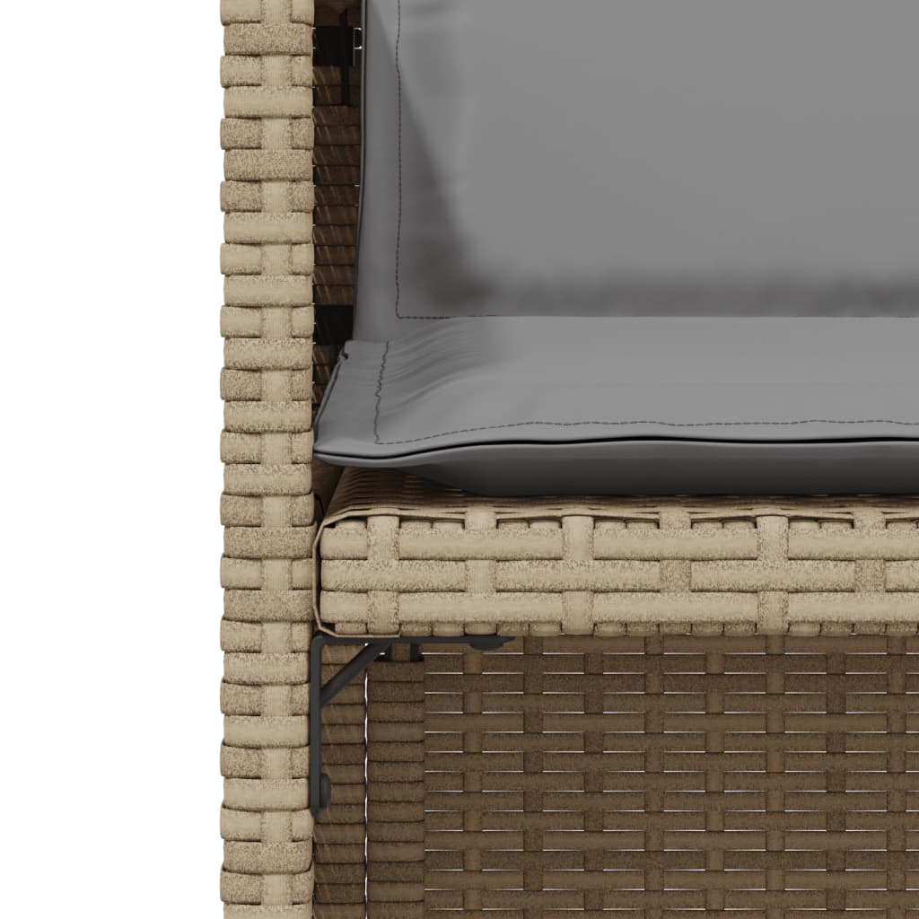 vidaXL Σετ Επίπλων Bistro 3 τεμ. Μικτό Μπεζ Συνθ. Ρατάν με Μαξιλάρια