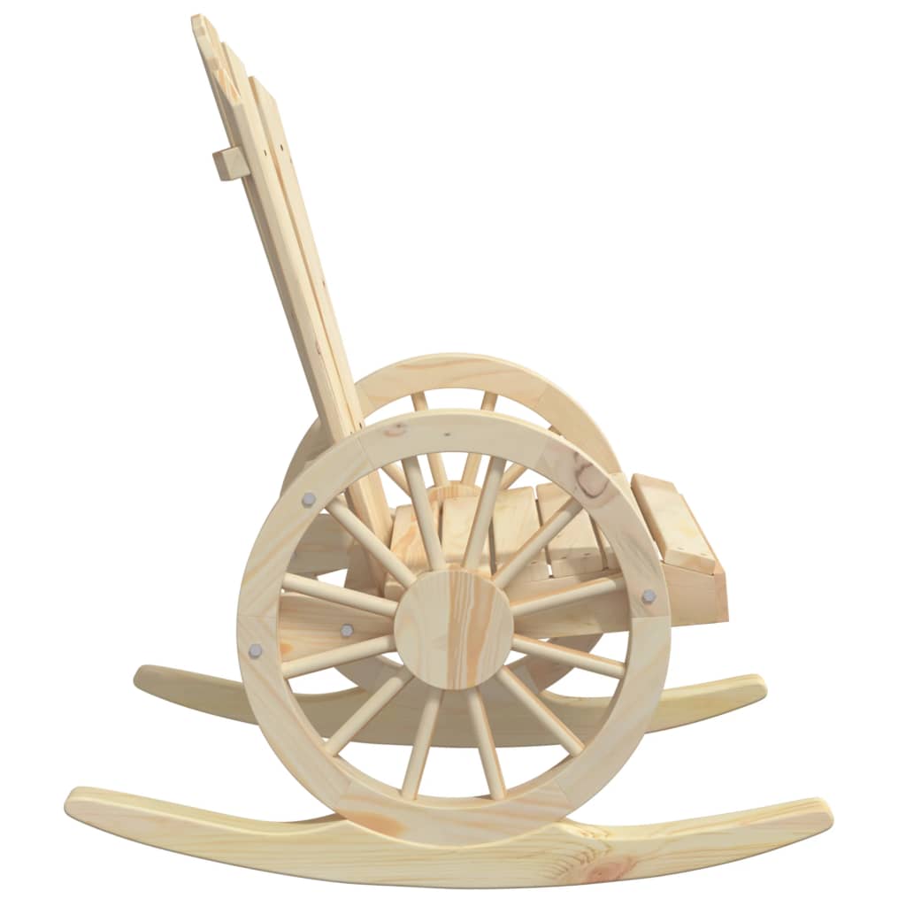 vidaXL Καρέκλα Adirondack Κουνιστή από Μασίφ Ξύλο Ελάτης