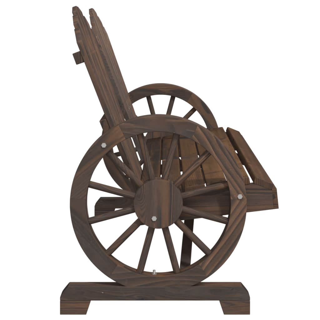 vidaXL Καρέκλα Κήπου Adirondack Διθέσια από Μασίφ Ξύλο Ελάτης