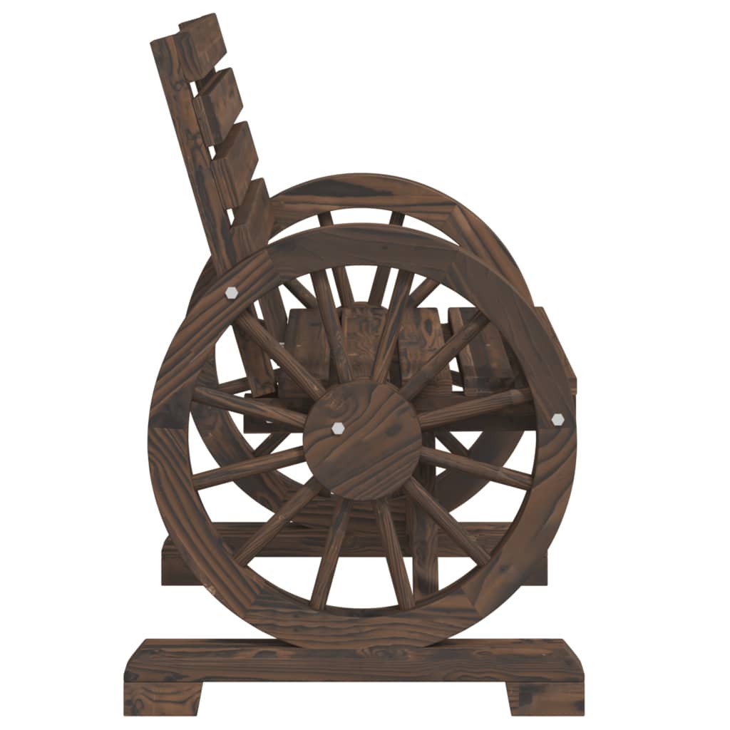 vidaXL Καρέκλες Κήπου 2 τεμ. 58 x 58 x 78,5 εκ. από Μασίφ Ξύλο Ελάτης