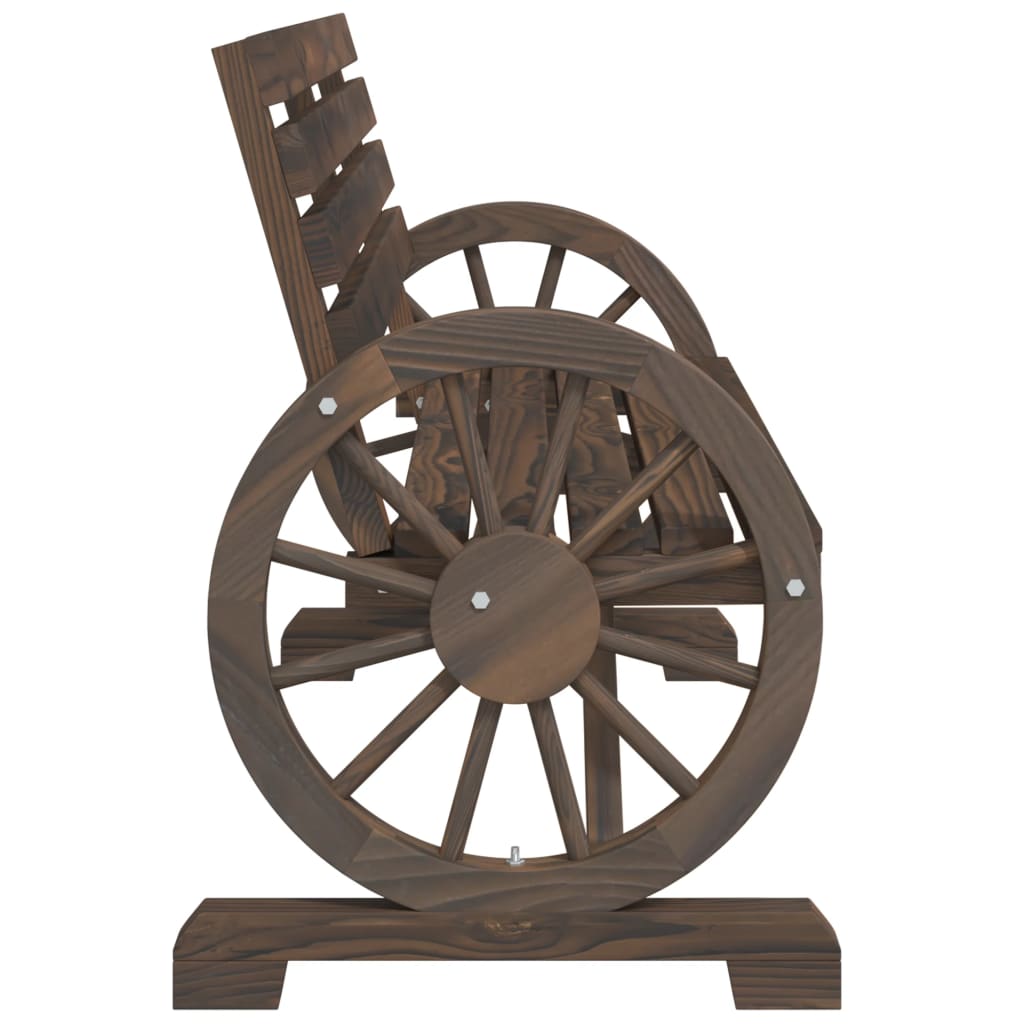 vidaXL Παγκάκι Κήπου Διθέσιο από Μασίφ Ξύλο Ελάτης