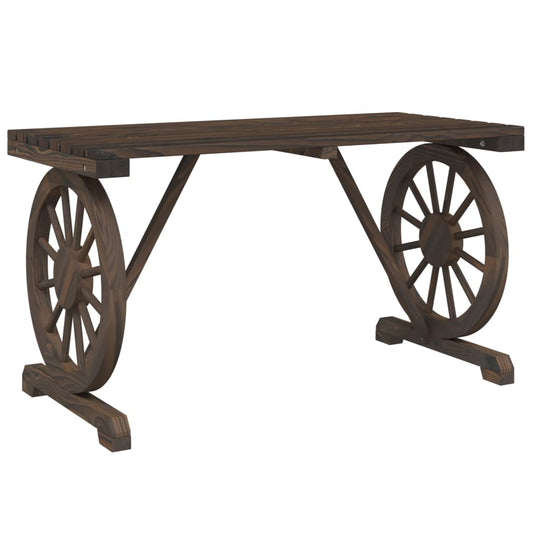 vidaXL Τραπέζι Κήπου 115 x 55 x 65 εκ. από Μασίφ Ξύλο Ελάτης