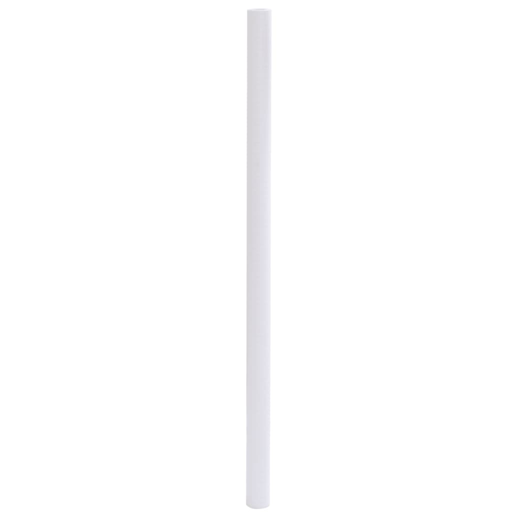 vidaXL Μεμβράνη Παραθύρου Ματ Λευκό 60x1000 εκ. PVC