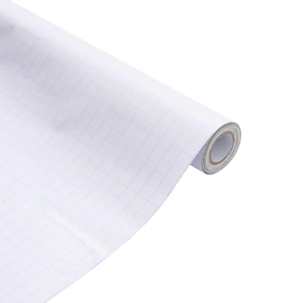 vidaXL Μεμβράνη Παραθύρου Ματ Λευκό 60x1000 εκ. PVC