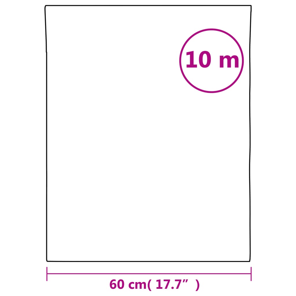 vidaXL Μεμβράνη Παραθύρου Ματ Λευκό 60x1000 εκ. PVC