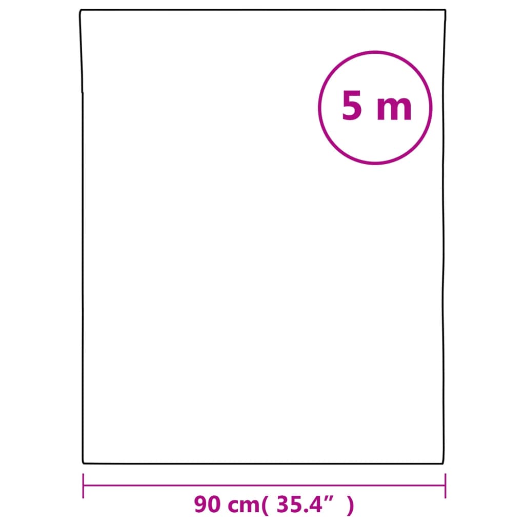vidaXL Μεμβράνη Παραθύρου Λευκή 90x500 εκ. από PVC