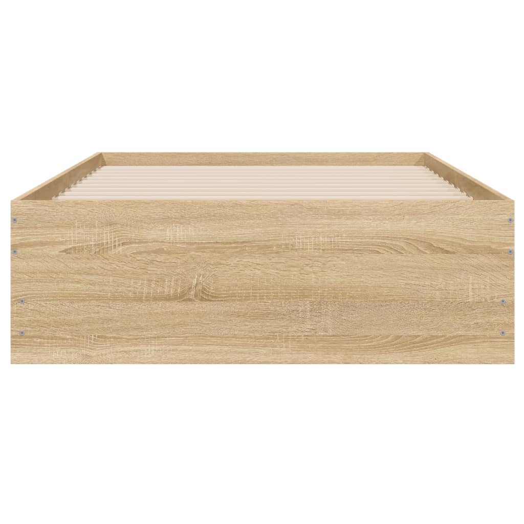 vidaXL Πλαίσιο Κρεβατιού με Συρτάρια Sonoma Δρυς 90x190εκ. Επεξ. Ξύλο