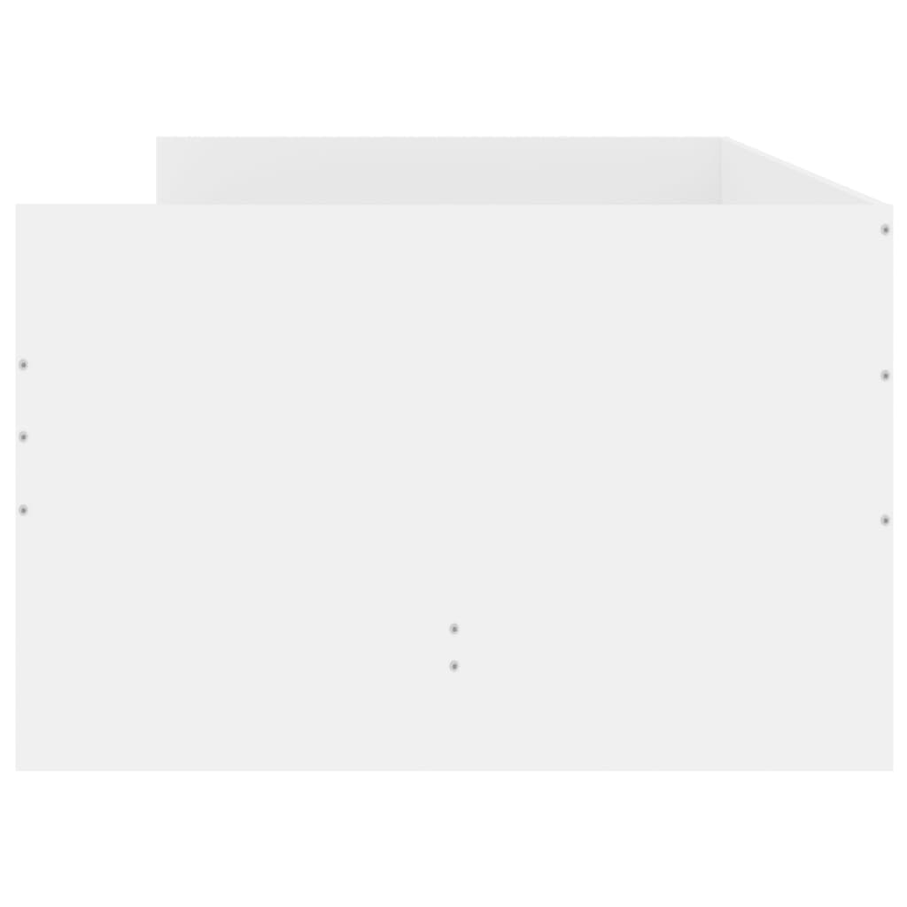 vidaXL Πλαίσιο Κρεβατιού με Συρτάρια Χωρίς Στρώμα Λευκό 90x200 εκ.