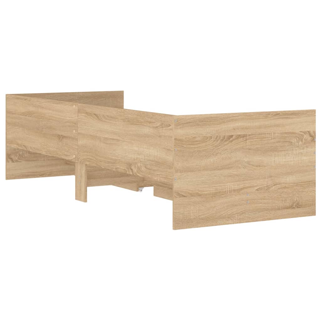 vidaXL Πλαίσιο Κρεβατιού με Συρτάρια Sonoma δρυς 90x190 εκ.
