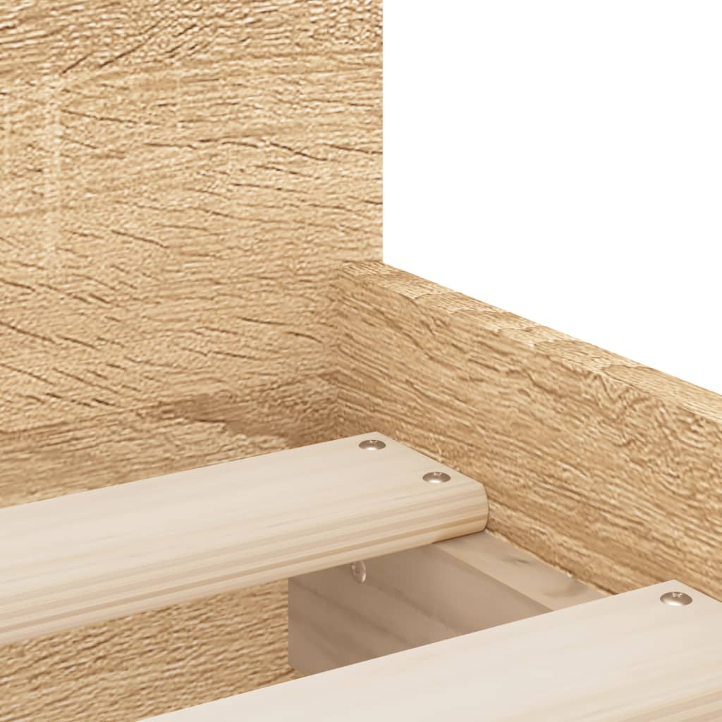 vidaXL Πλαίσιο Κρεβατιού με Συρτάρια Sonoma δρυς 90x200 εκ.