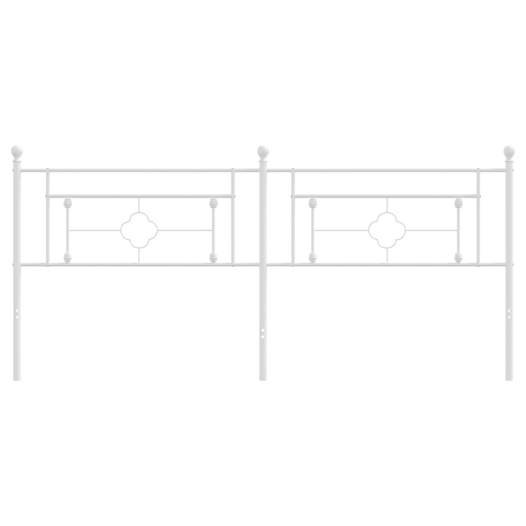 vidaXL Κεφαλάρι Λευκό 200 εκ. Μεταλλικό