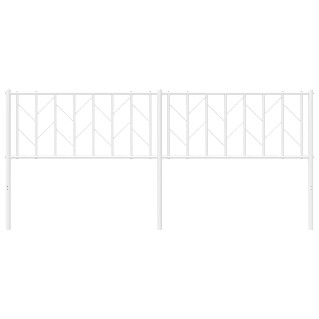 vidaXL Κεφαλάρι Λευκό 193 εκ. Μεταλλικό