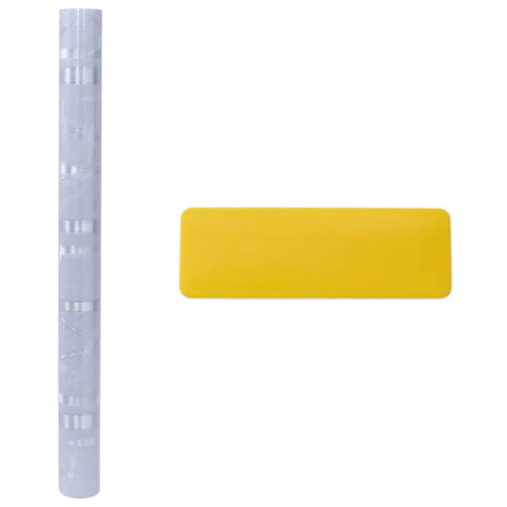 vidaXL Μεμβράνες Παραθύρου 2 Τεμ. Αμμοβολή Σχέδιο Μπαμπού από PVC