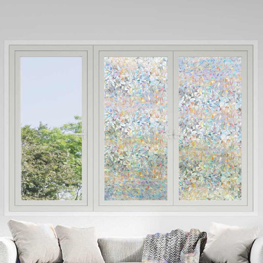 vidaXL Μεμβράνες Παραθύρου 5 Τεμ. Αμμοβολή Σχέδιο 3D Ουράνιο Τόξο PVC