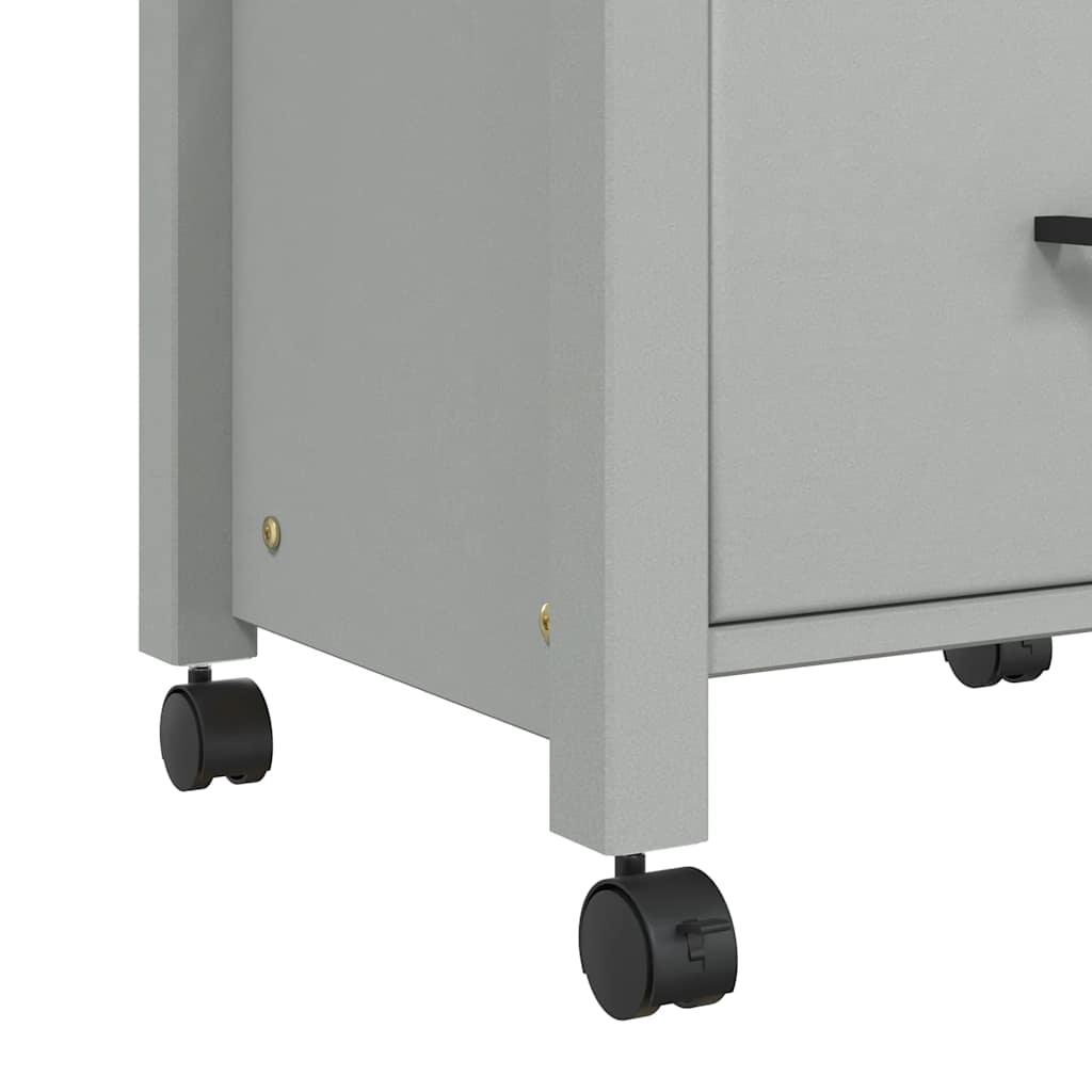 vidaXL Τρόλεϊ Κουζίνας MONZA 48x40x88,5 εκ. από Μασίφ Ξύλο Πεύκου